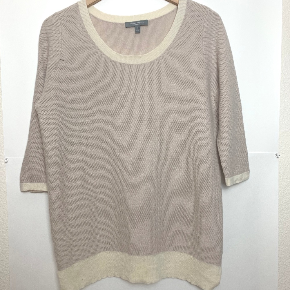 Neiman Marcus 3/4 Length Sleeve Cashmere Sweater